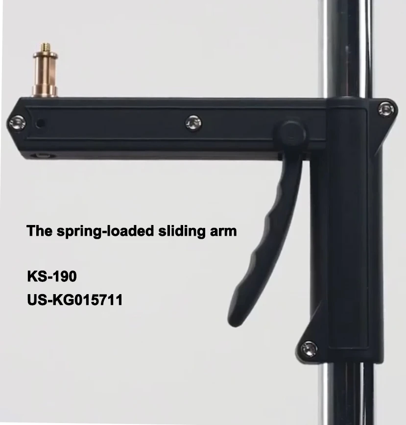 KUPO 390M Steel Column Roller Stand US-KS301912, Spring-loaded Sliding Arm US-KG015711