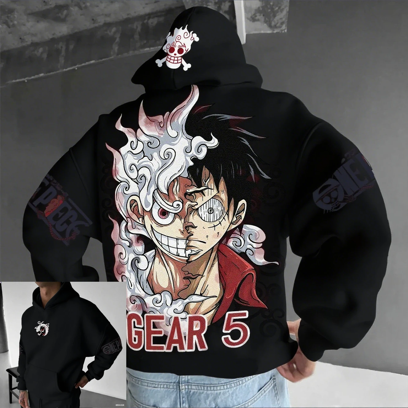 Acheter Japon sweat à capuche Anime une pièce Luffy 3d sweats à capuche imprimés Harajuku Style veste dessin animé haute qualité sweat adolescents survêtements