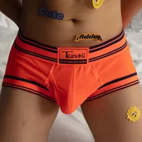 High Quality Men Boxers Underwear Sexy bulge Pouch Male Panties Low Waist Open Front Penis hole Man Boxershorts Gay Underpants 1