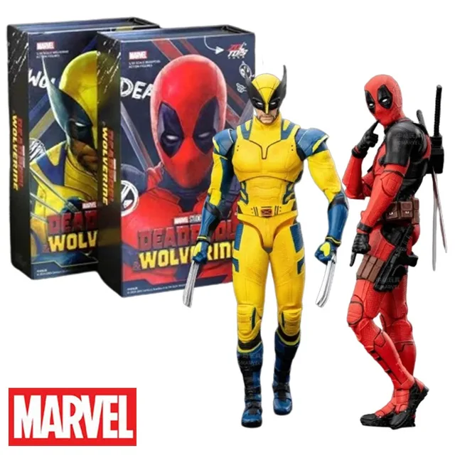 Zd Toys Marvel Deadpool Wolverine Figure Model Deadpool 3 Serise Action Statue Figurine Anime Kids Toy Xmas Gifts