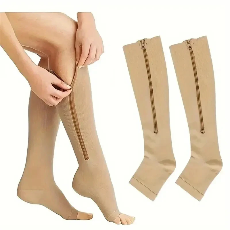 Revitalizing Zippered Compression Socks – Enhance Circulation & Soothe Aches (Available in Sets)