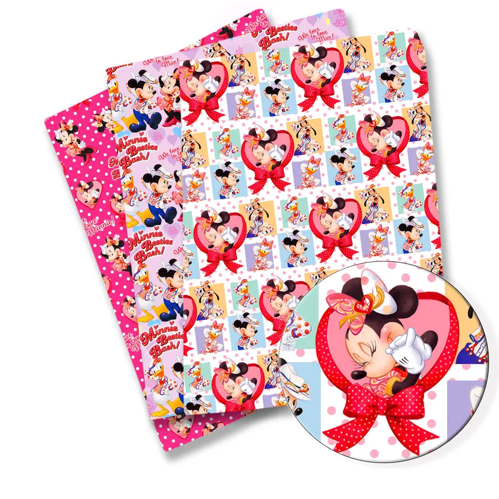 

Disney Cartoon Fabric Hot DIY Handmade Sewing Patchwork Quilting Baby Dress Home Sheet Printed Fabric Fabric Sewing Kids Fabric