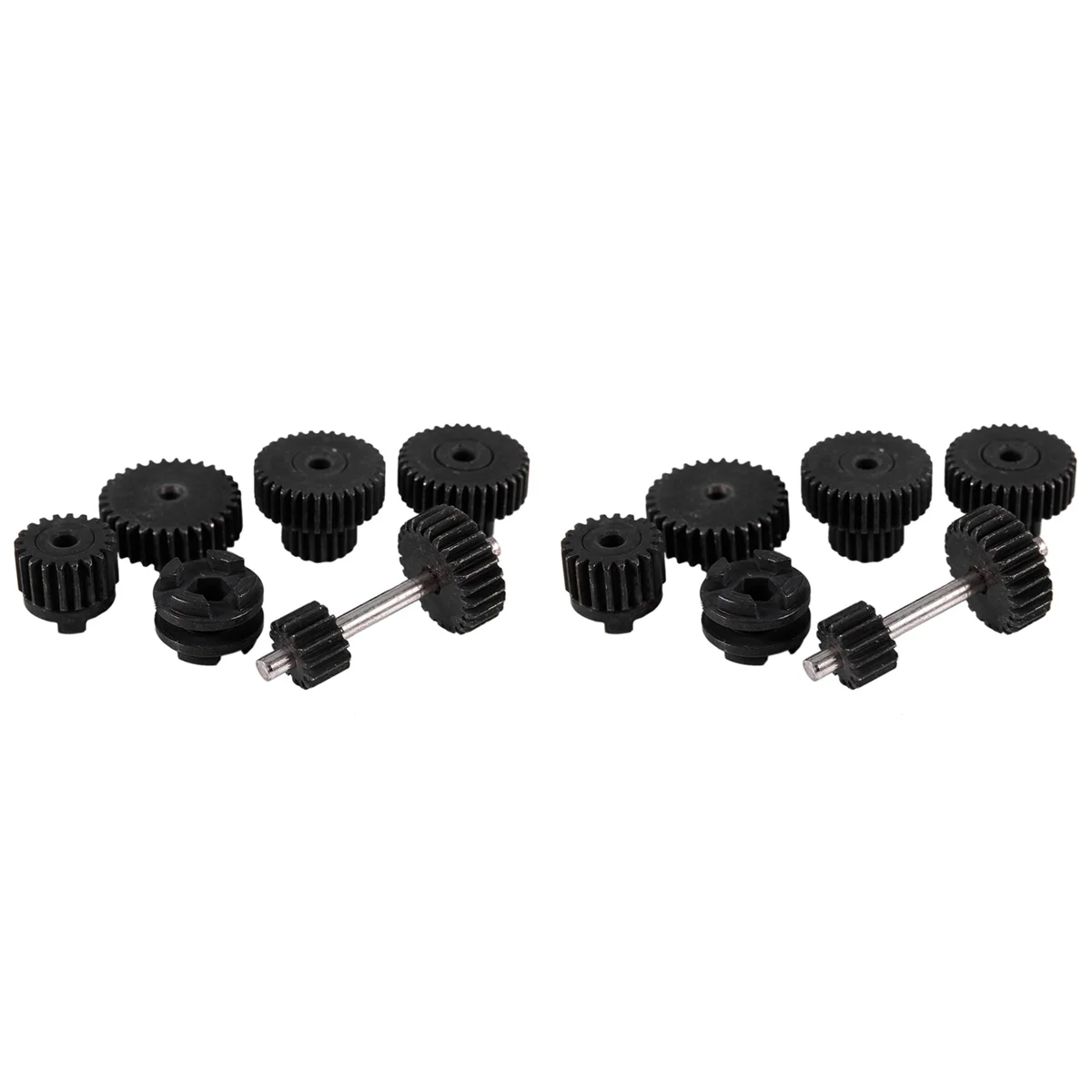 BAAU 2 Set Metal Gears with 370 Motor for Speed Change for B1 B24 B16 B36 C24 1/16 4WD 6WD Rc Car,B