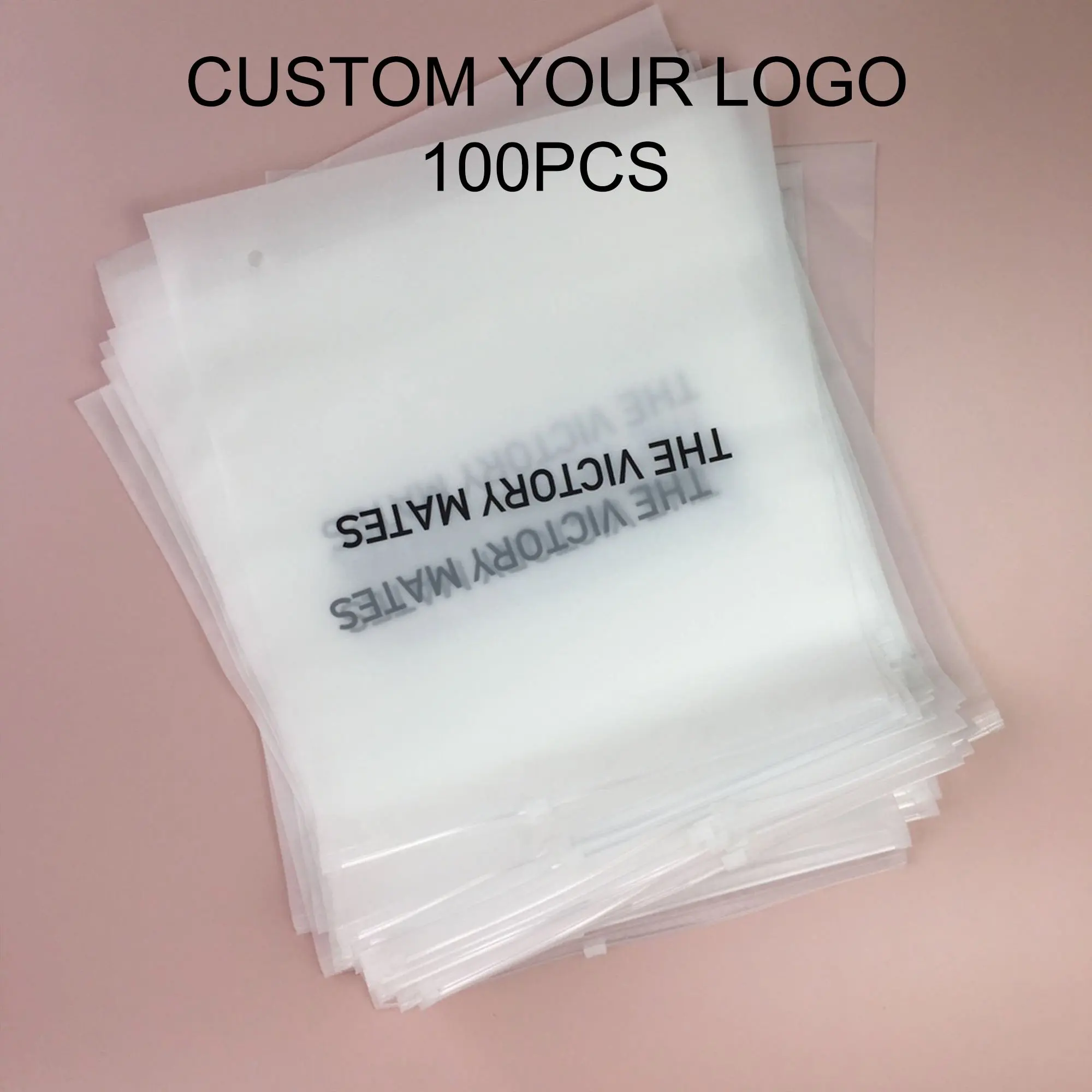 Source Custom Printing Logo Frosted Zipper Bags Zip Lock Bags Plastic  Packaging Bags on m.