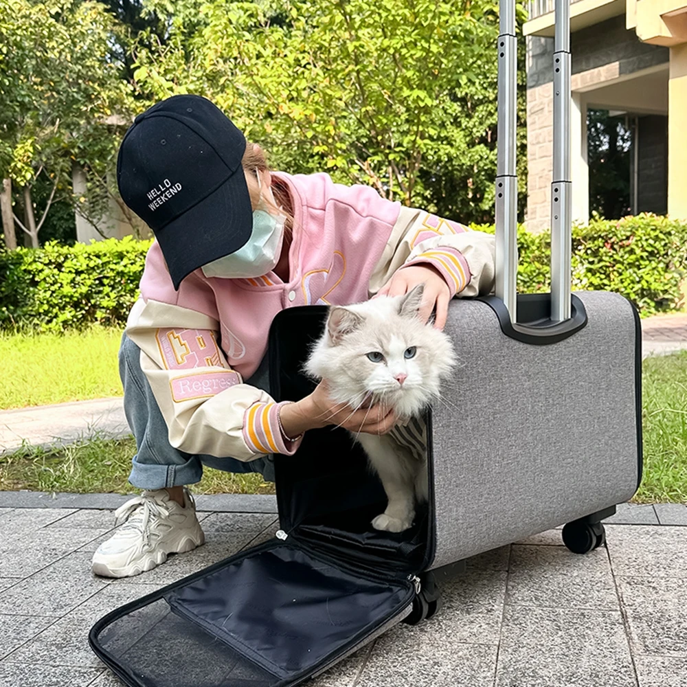 Title 23, Large Pet Dog Trolley Load 15KG 4 Universal Whe...