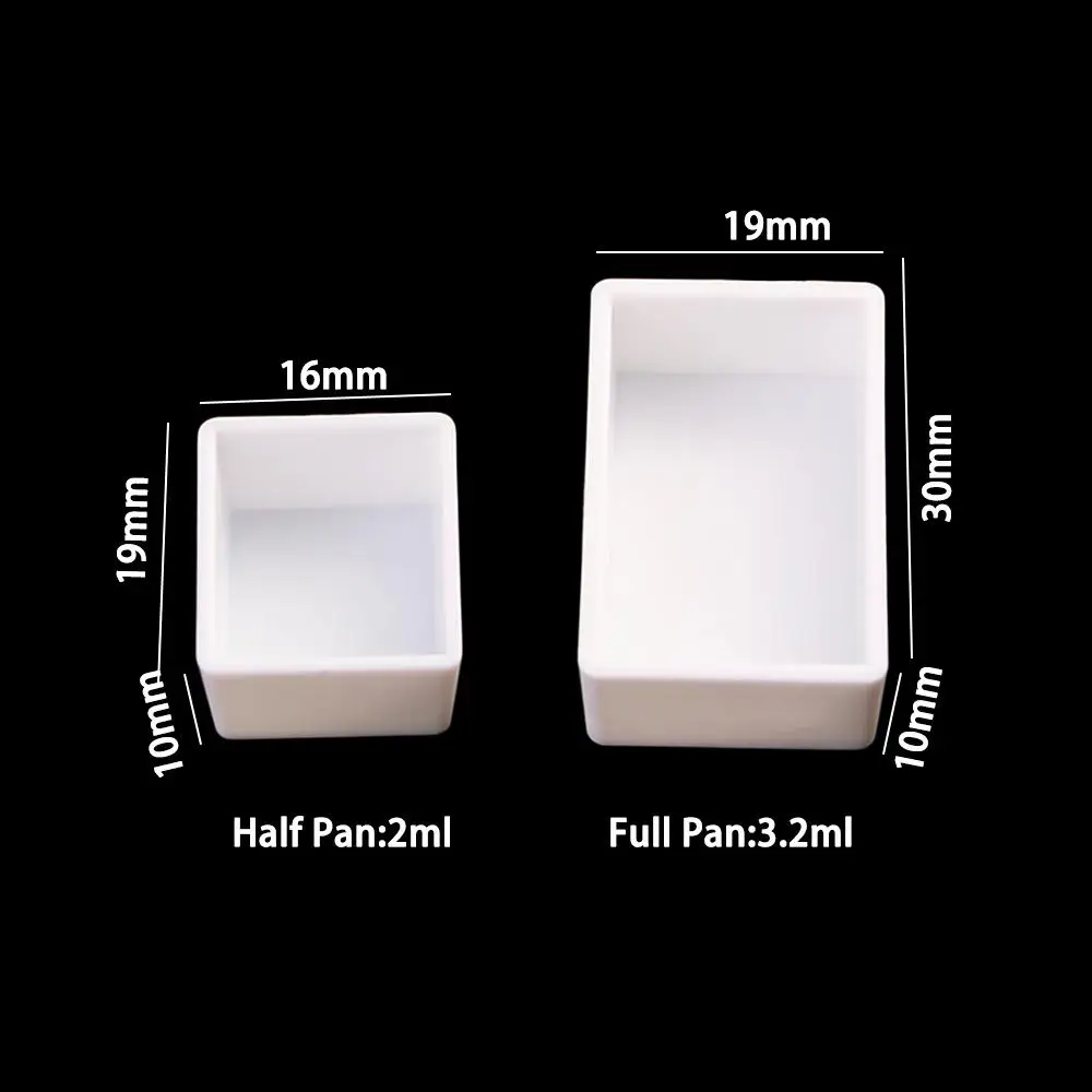 Description Picture 3 of item6/12/24/48pcs 2ml Artists Plastic Half Pans Watercolor Paint Grid Art Supplies Paint Palette Painting Supplies