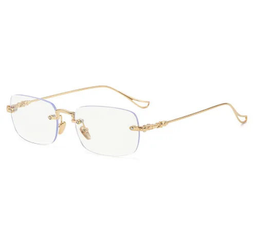 

2024 Fashion Sunglasses Men Sun Glasses Women Metal Frame Black Lens Eyewear Driving Goggles UV400 B37