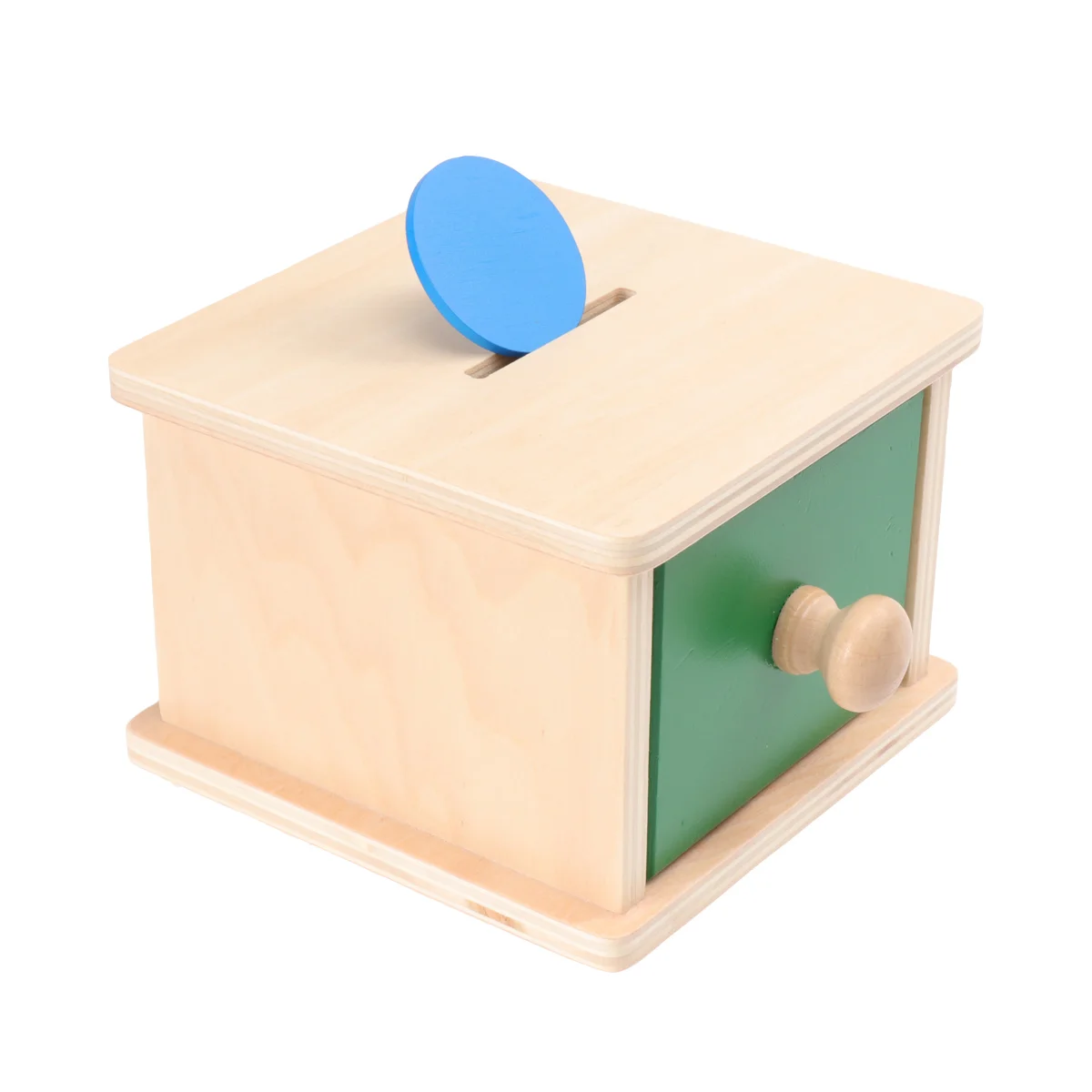 

Wooden Object Permanence Box Box for Infant Toddlers Preschool Learning