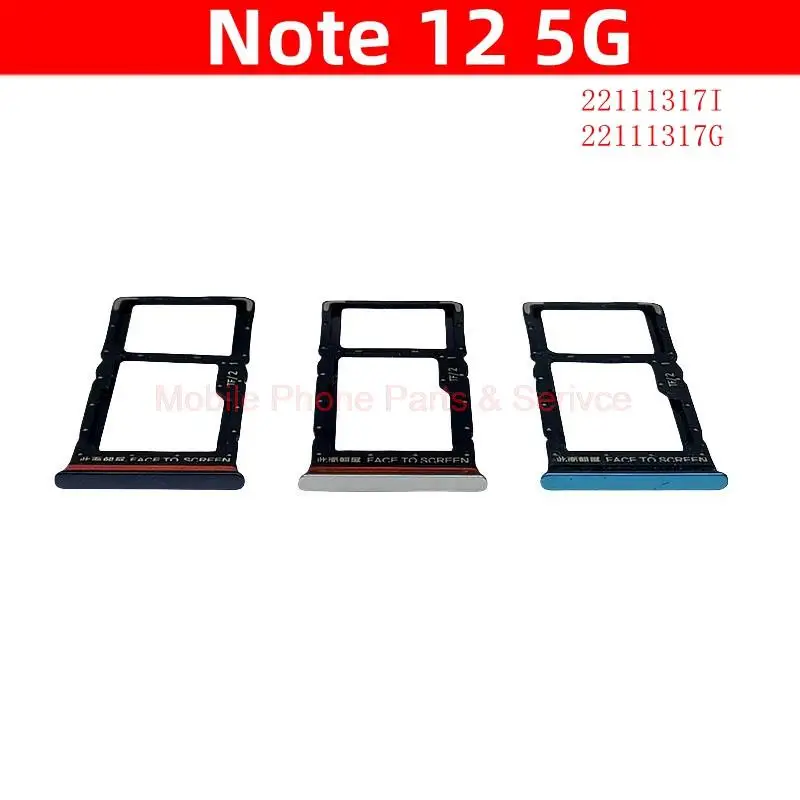 Per Xiaomi Redmi Note 12 5G 22111317I, 22111317G Dual Sim Card Vassoio Sim Sd Memory Card Holder Sim Card Slot Holder Parts