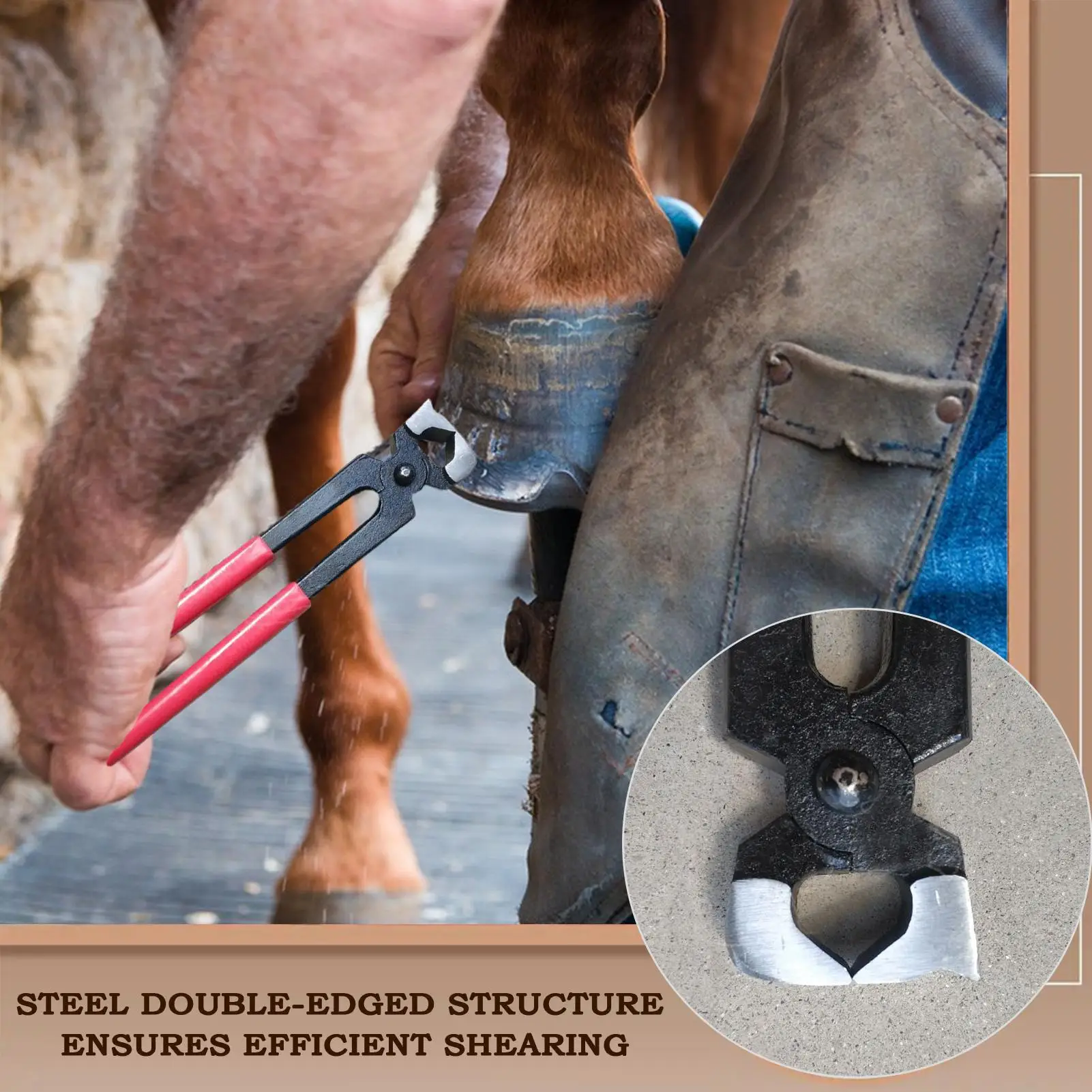 Hoof Nippers Farrier Repair Pliers Tool Farrier Nipper Horseshoe Repair Clippers Trimmers Piler For Animal Horse Hooves Cow