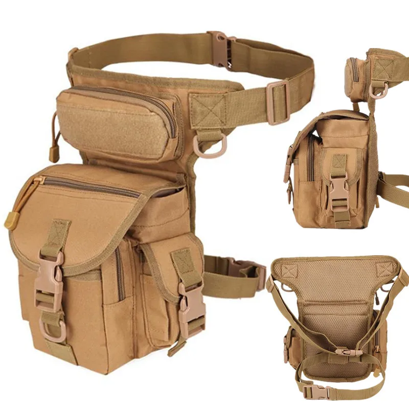 

Military Waist Fanny Pack Weapons Tactics Ride Leg Bag For Men Waterproof Drop Utility Thigh Pouch Multi-Purpose Hip Belt