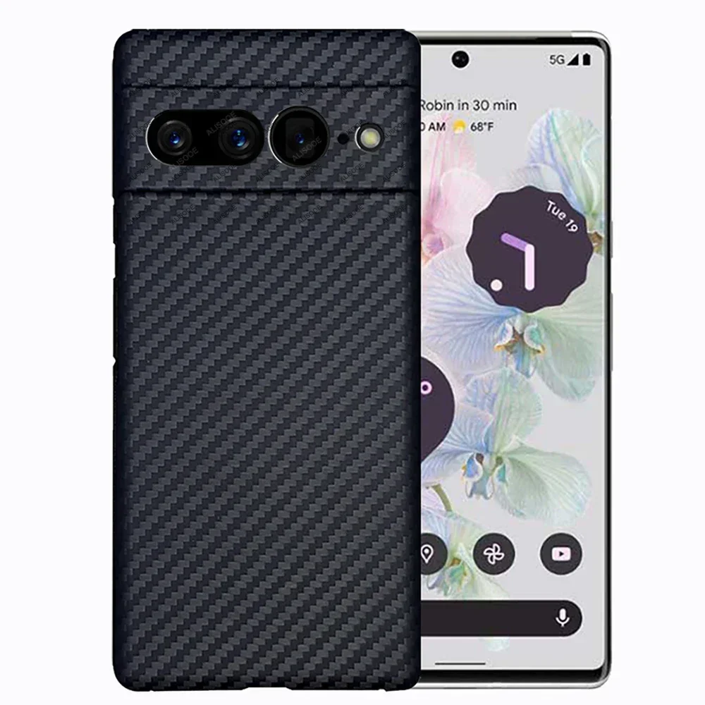 

Чехол из углеродного волокна для Google Pixel 8 7 Pro 7A, задний Матовый Жесткий чехол для Google Pixel 8 Pro 7 6 6A Pixel7