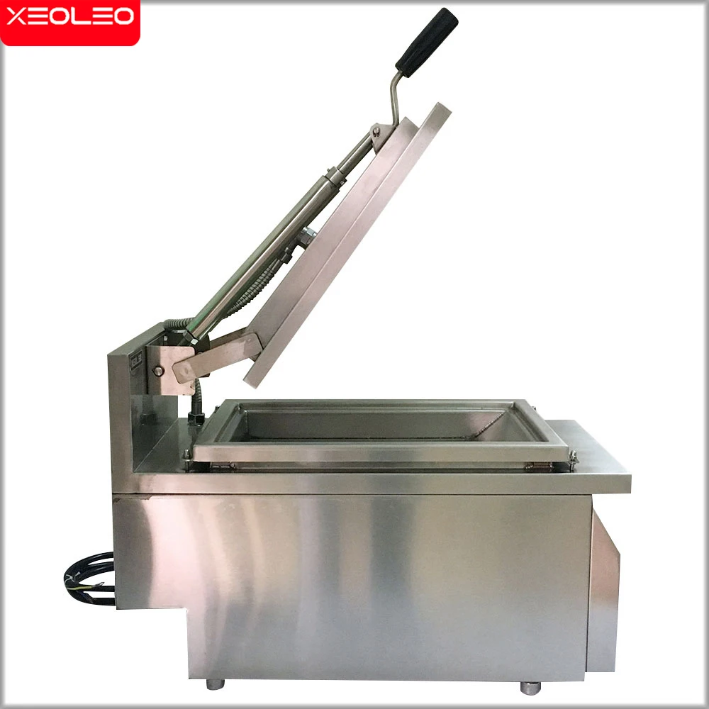 XEOLEO Commercial Dumpling Food Processor Auto-thermostat Control Pot Sticker Machine Intelligent Thickened Fried Buns Furnace