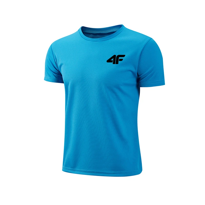 Mens Quick-Dry Breathable Training T-Shirt - Summer Gym Fitness Top