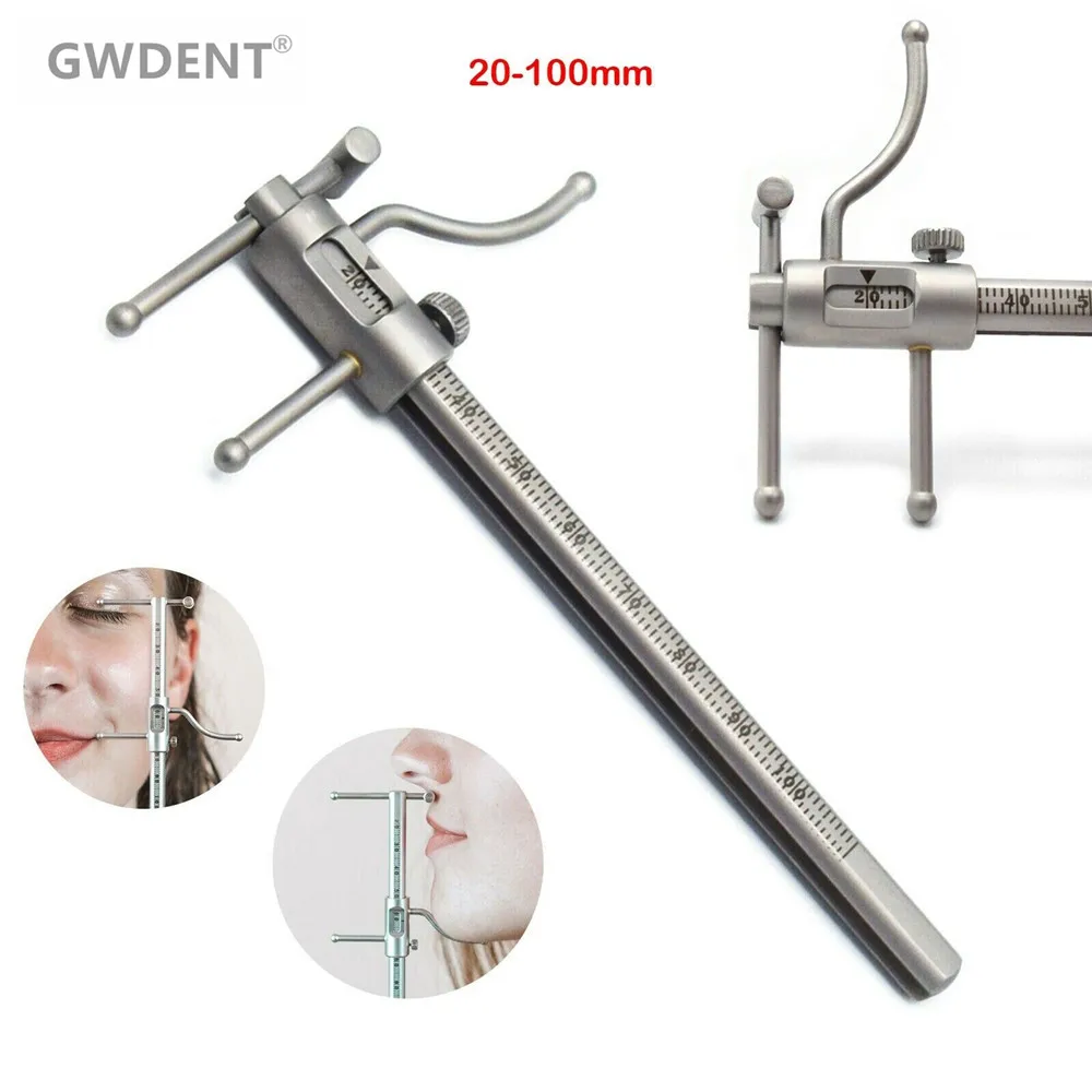 1 шт., линейка для зубного импланта, 20-100 мм универсальный динамометрический ключ для зубного импланта