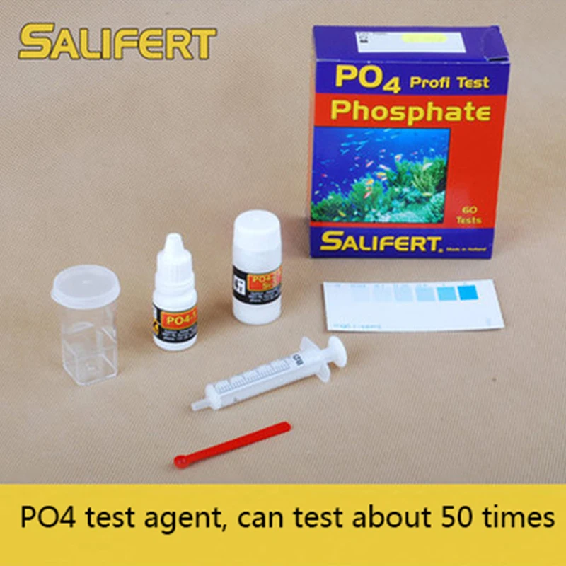 Salifert Seawater Tester Kit, Ca Calcium Cu I2 Kh Mg NH4 Ammoniak NO2 Nitriet NO3 Nitraat Ph PO4 Sr Kalium Water Test Reef Tank