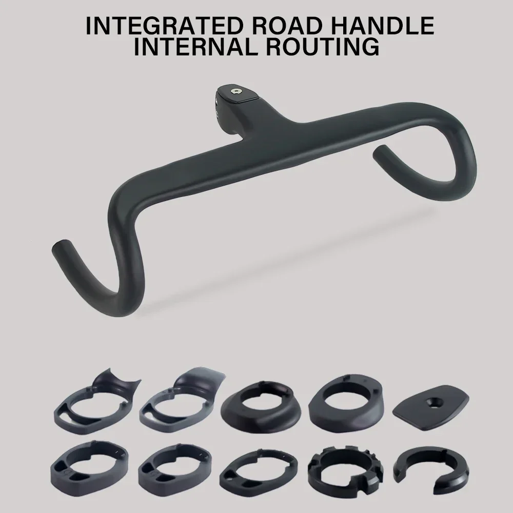 Full Carbon Fiber Internal Cable Integrated Road Bike Handlebar
