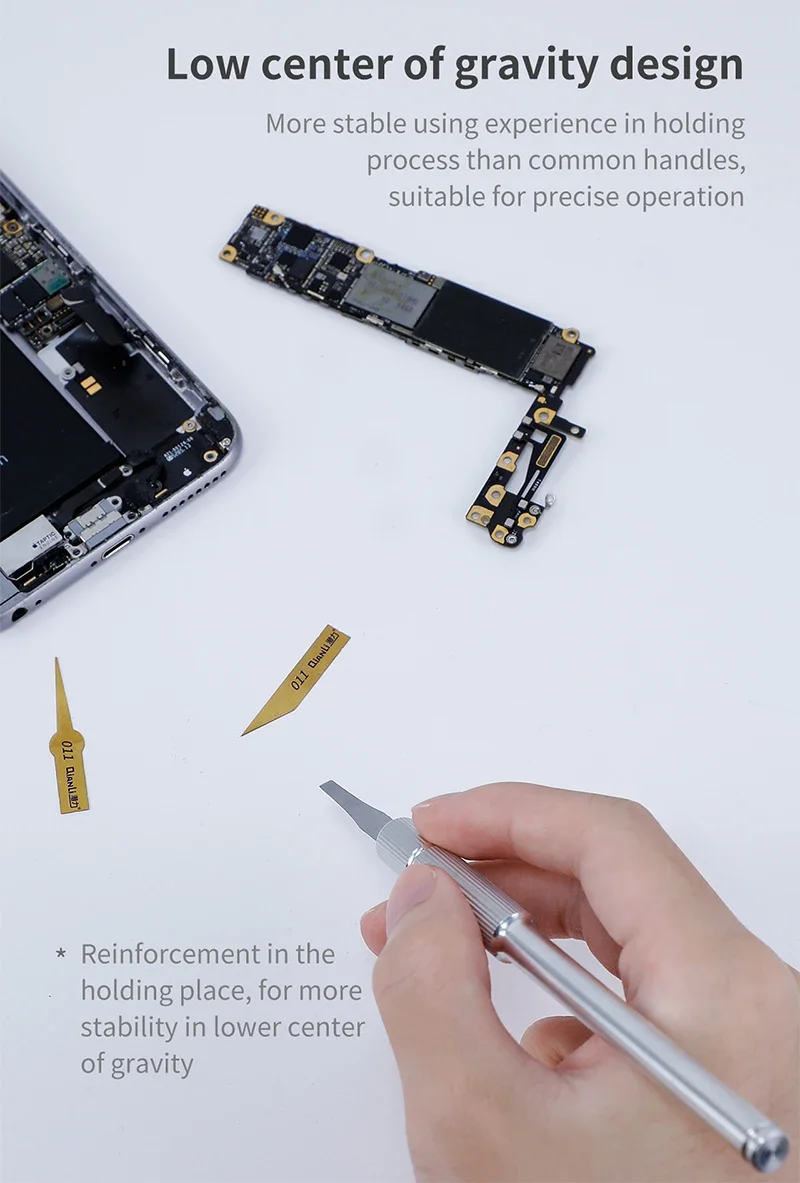 QIANLI CPU IC Glue Removal Knife Handle for Mobile Phone Repair Motherboard NAND CPU Cleaning Prying Tool 007 008 009 011 012