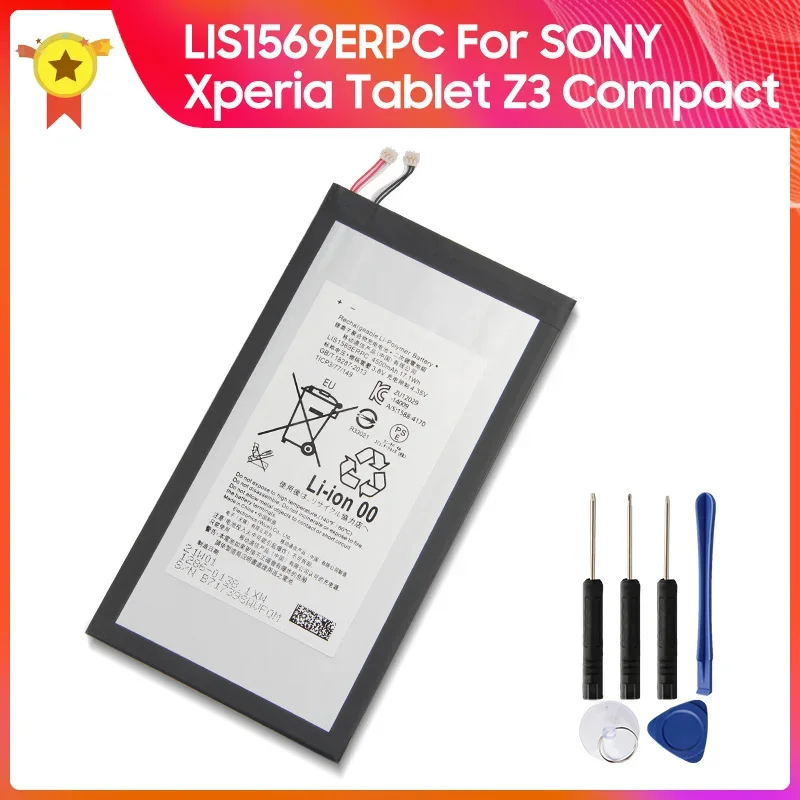 

Сменный аккумулятор LIS1569ERPC для SONY Xperia Z3 Tablet Compact 4,35 V аккумулятор 4500 мАч