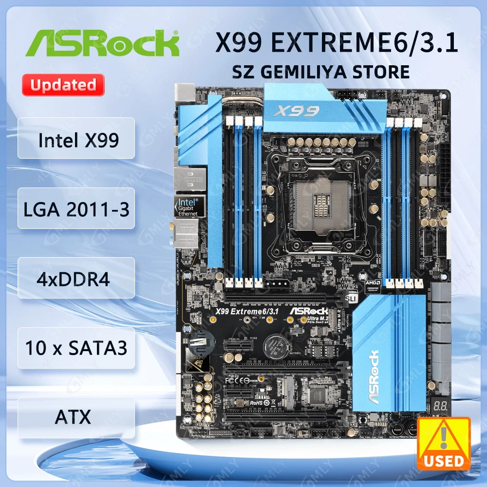 X99 X99M マザーボード ASRock X99 EXTREME6/3.1 マザーボード LGA