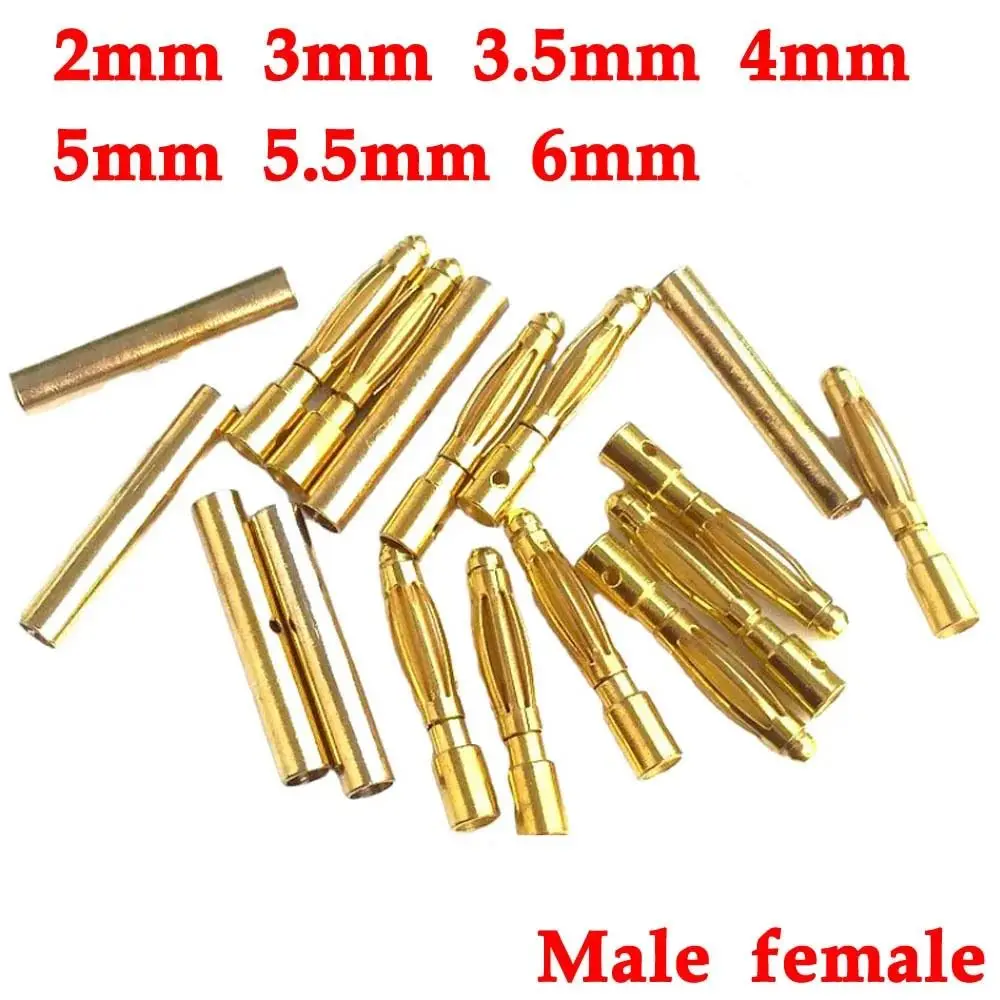 Vue d'ensemble du lot de 7 connecteurs XT60 pour batterie RC, avec câbles et embouts de protection.
