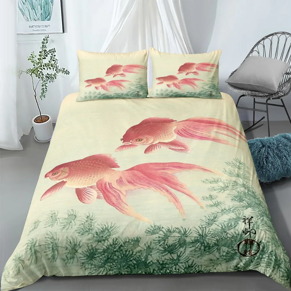 Ukiyo Tree Duvet Cover Set UK Single Double Queen US Twin Full King Size  Bed Linen Set