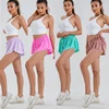 Women‘s 2 in 1 Flowy Running Shorts Casual Athletic Gym Yoga Workout Shorts Spandex Butterfly Tennis Skirts Cute Clothes Summer 1