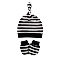 Newborn Baby Hat with Gloves Autumn Winter Warm Cotton Kids Beanies Stuff Children Accessories Infant Nightcap 0-6 Months Babies 4
