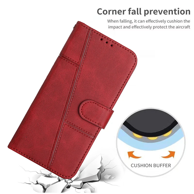 Leather Strap Wallet Phone Case Cover