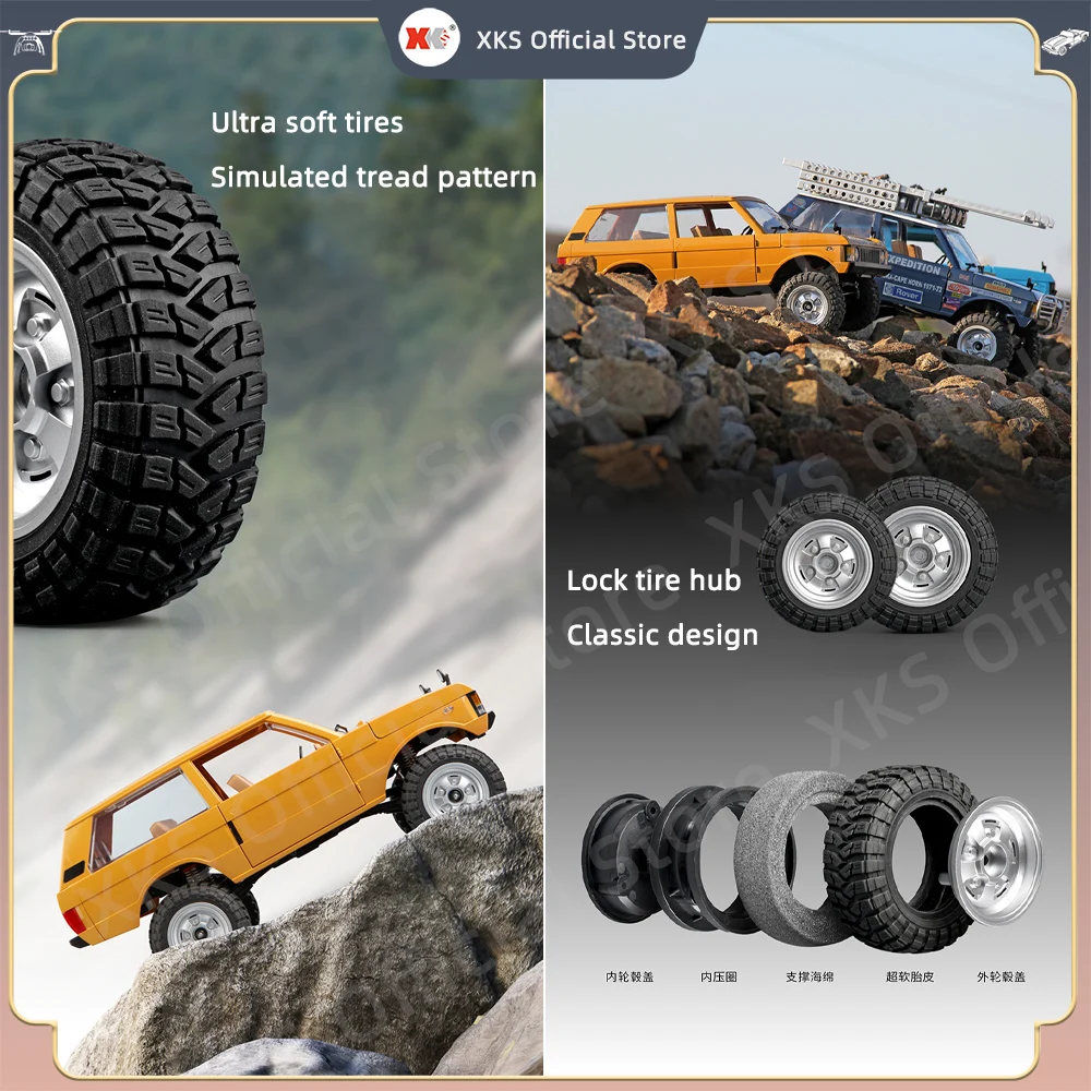 MN168 RC Car 1:12 Full Scale RTR Version MN Model 2.4G 4WD 280 Motor Proportional Off-Road RC Remote Control Car for Boys Gifts 4