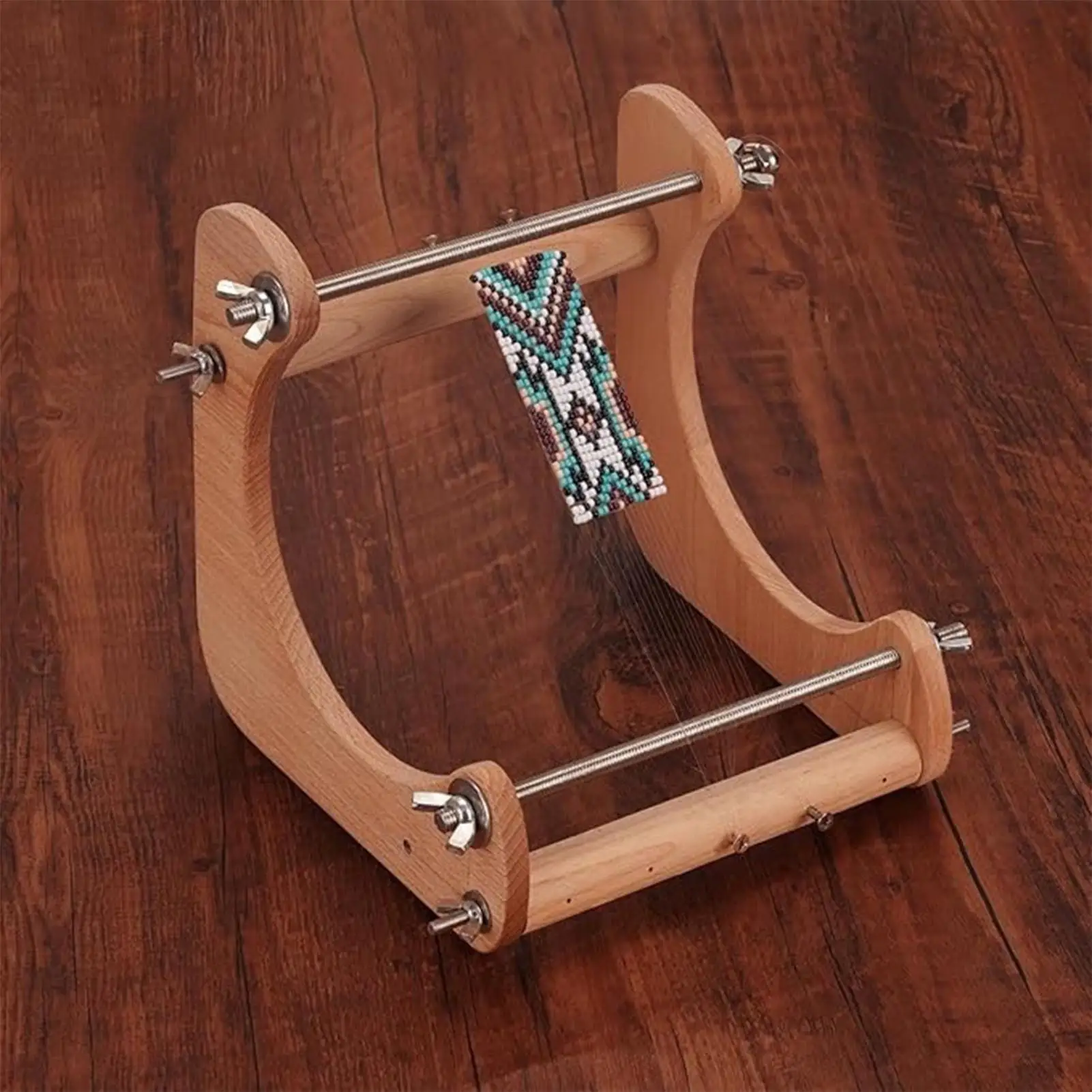 Bead Weaving Loom Wooden Making DIY Tools Loom Potable Jewelry Making for Bracelet Necklace DIY Crafts Fashion Accessories