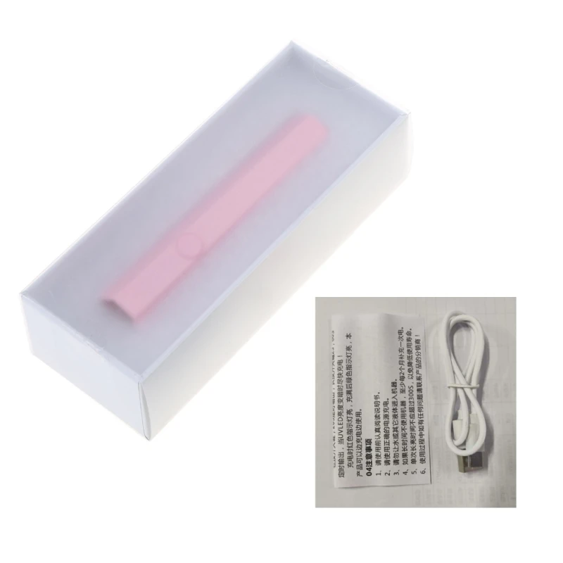 

LED Dryer Pen Light, Mini Handheld UV Light, 180mAh, Press Lamp