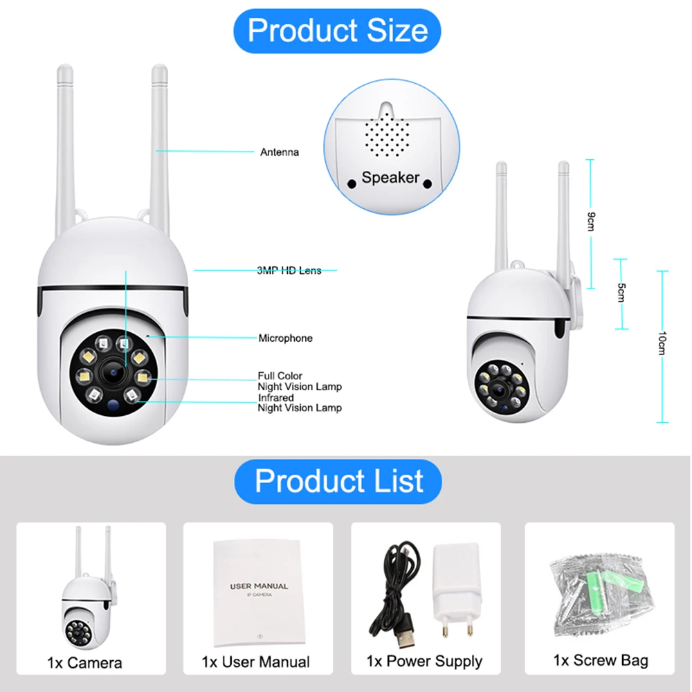 Scdbb9d56926e4072973acec3a1b08e4d2 5G 1080P Cameras Wifi Video Surveillance IP Outdoor Security Protection Monitor 4.0X Zoom Home Wireless Track Alarm Waterproof