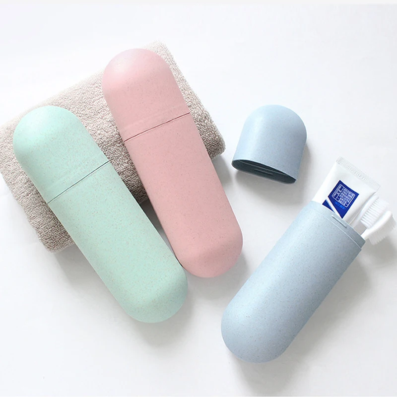 

Portable Toothbrush Box Toothpaste Box Toothbrush Storage Box Travel Box Sturdy Durable Sanitary Clean Bathroom Supplies