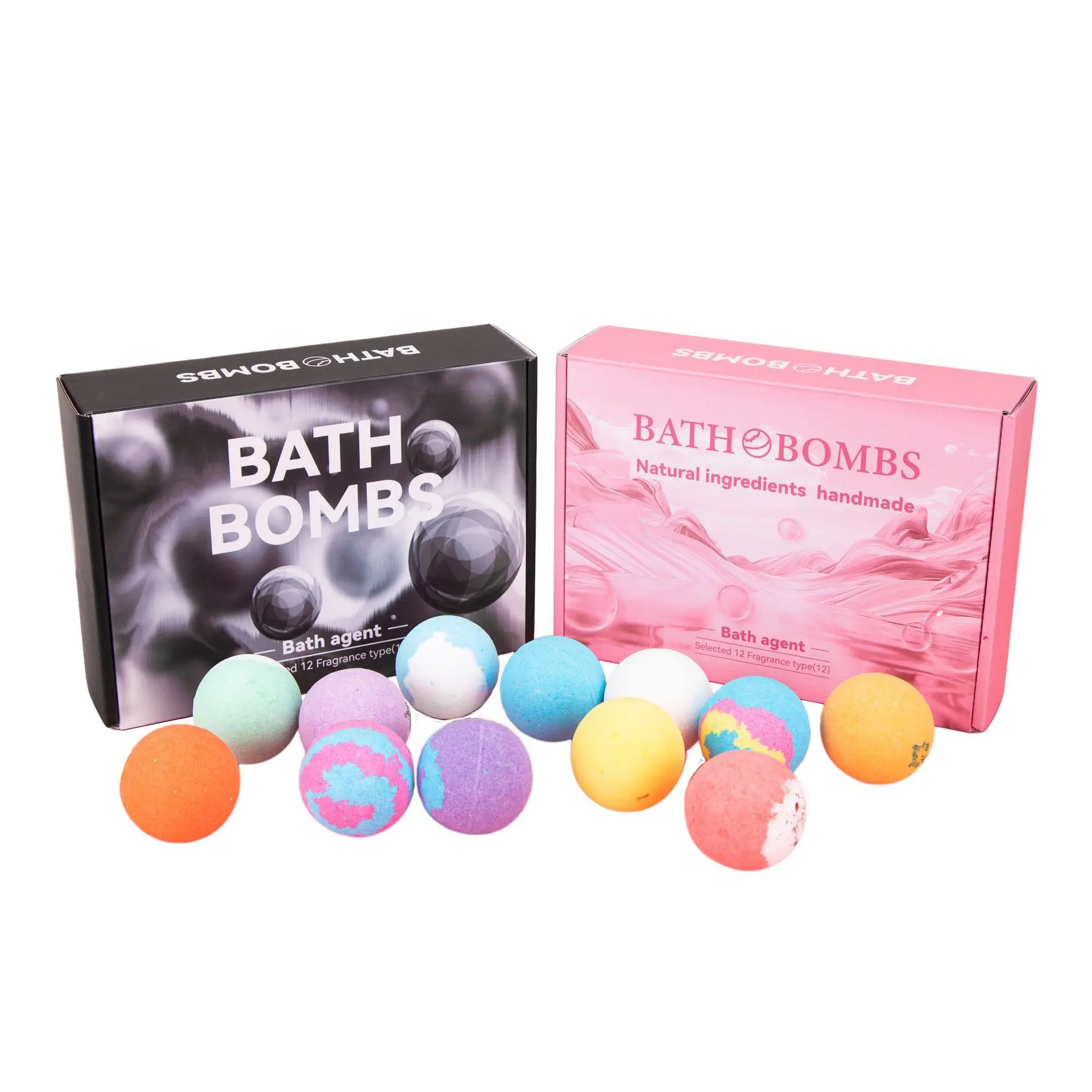 

12pcs 60g Bath Bomb Set Bath Ball for Home Hotel Bathroom Body Cleaner Dry Skin Moisturize Spa Bubble Bath Sea Salt