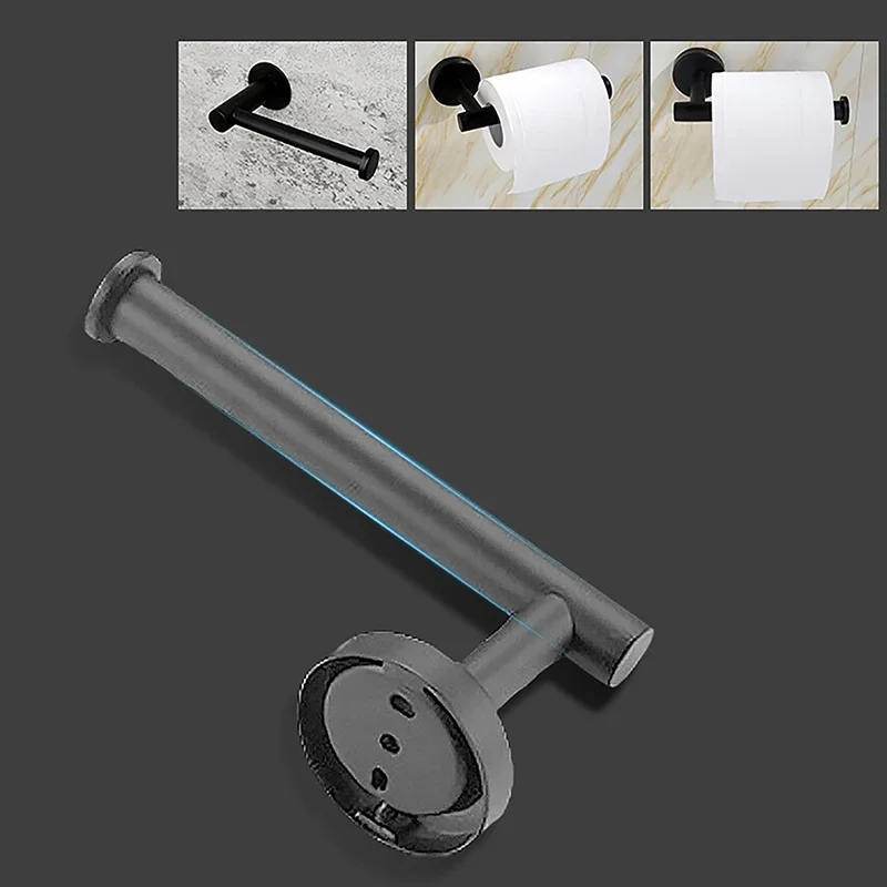 Toilet Paper Holder Stainless Steel Screw Wall Mounted Paper Towel Holder Hanging Hooks Kitchen Washroom Bathroom Hardware Set paper towel holder toilet paper holder toilet roll holder