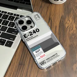 Luxury Retro Video Tape Design Transparent Silicone Phone Case - Pixel 10 Pro 5G (LYK - L30207165K2)