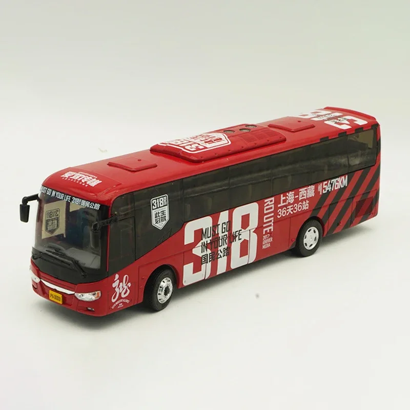 

Литые под давлением 1:43 Масштаб сплав Zhongtong автобус 318 туристический автобус игрушки модель автомобиля классика взрослый коллекционный сувенир подарки статический дисплей