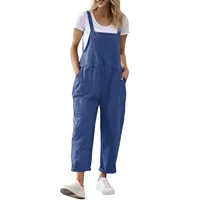 Women Jumpsuits Casual Comfortable Women Pants Solid Color Pocket Jumpsuit Spring Summer Button Jumpsuit Ropa de mujer ofertas - Image 4