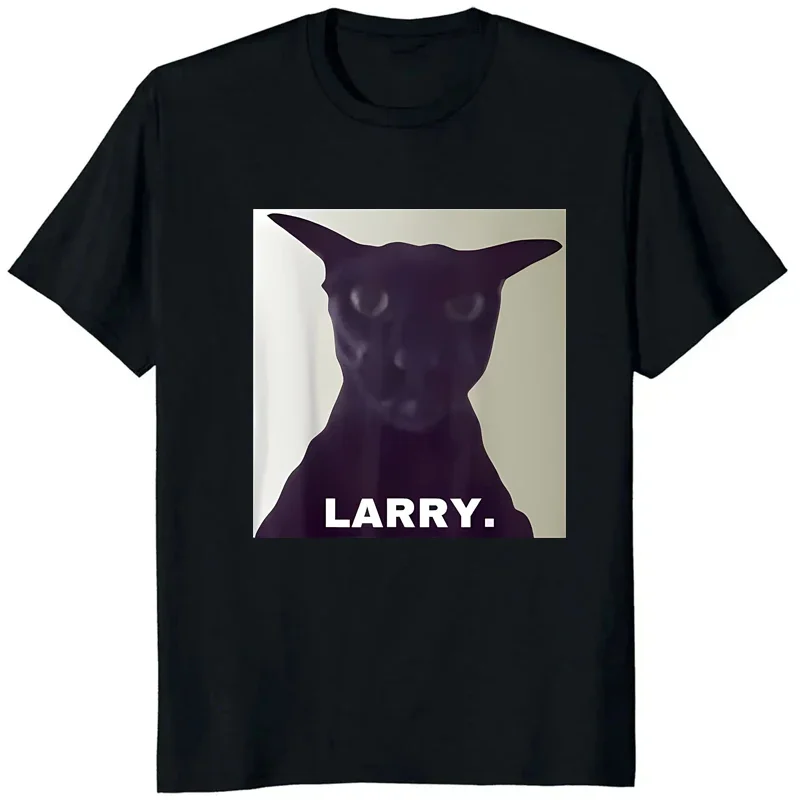 Böse Larry Katze Gedruckt T-shirt Männer Frauen Anime Liebhaber Lustige Casual Lose Harajuku Kurzarm Sommer Rundhals T-shirt