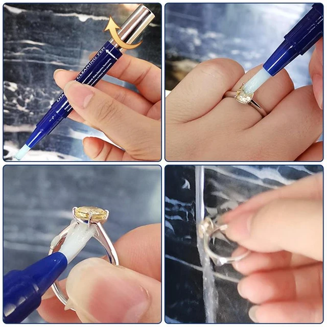 Natural Jewelry Cleaner Pen Diamond for Dazzle Stik Non-Toxic Cleaner  Keeping Your Ring Jewelry Sparkling - AliExpress