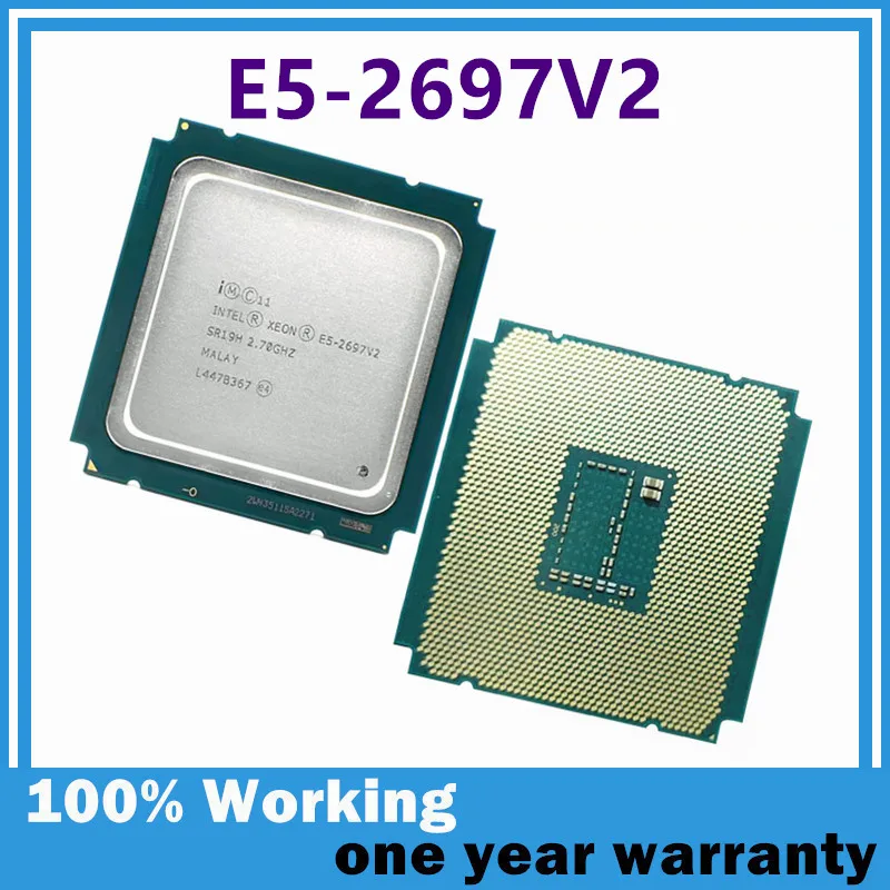 Xeon E5-2697V2 CPU E5 2697V2 2,7 GHz 12 cœurs 24 threads 30 M 130 W LGA 2011 E5 2697 V2