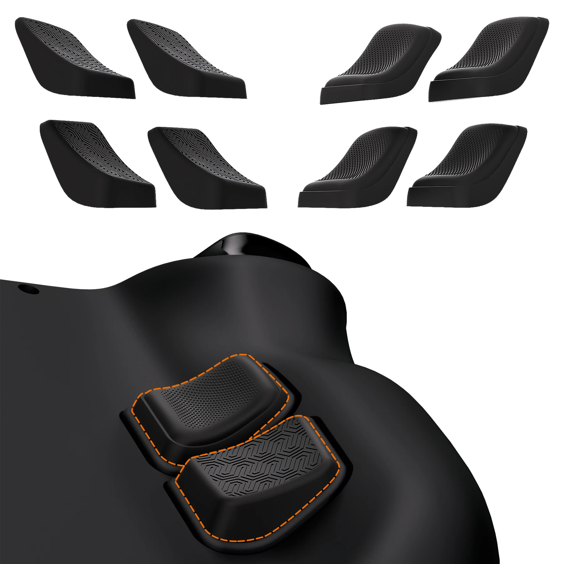 PlayVital Back Button Enhancement Set for Steam Deck LCD/OLED, Grip ...