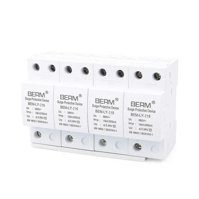 Surge protector lightning protection 380V surge protector 4P power