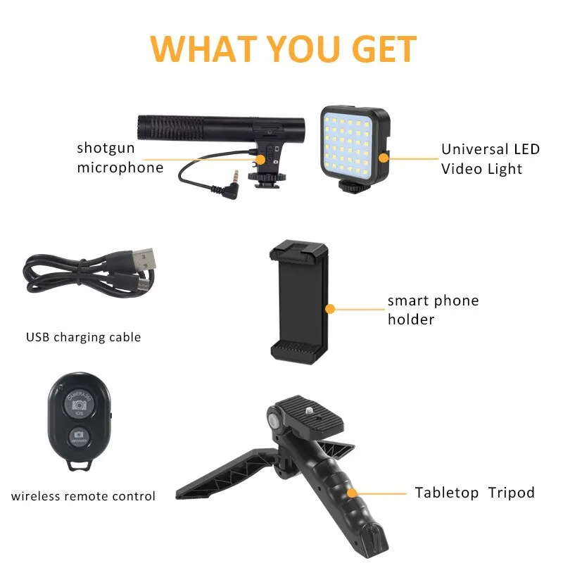 VLOG Video Dedicated Artifact Mobile Live Streaming Camera Holder Tripod Beauty Fill Light Microphone Internet Celebrity MACTREM fill light