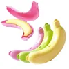 1PC Plastic Banana Storage Box Portable Lunch Snack Container Storage Box Children Fruit Candy Snack Carrying Container 1