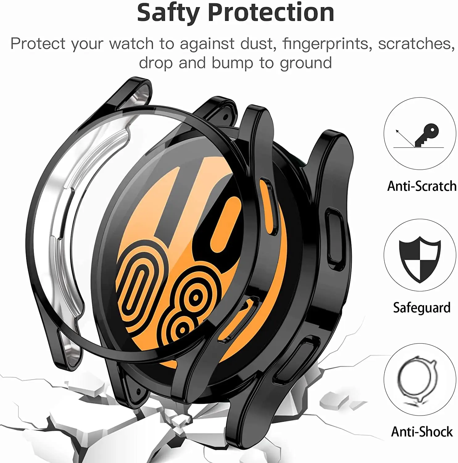 Premium All-Around Protective TPU Cover for Galaxy Watch 4 & Classic Series
