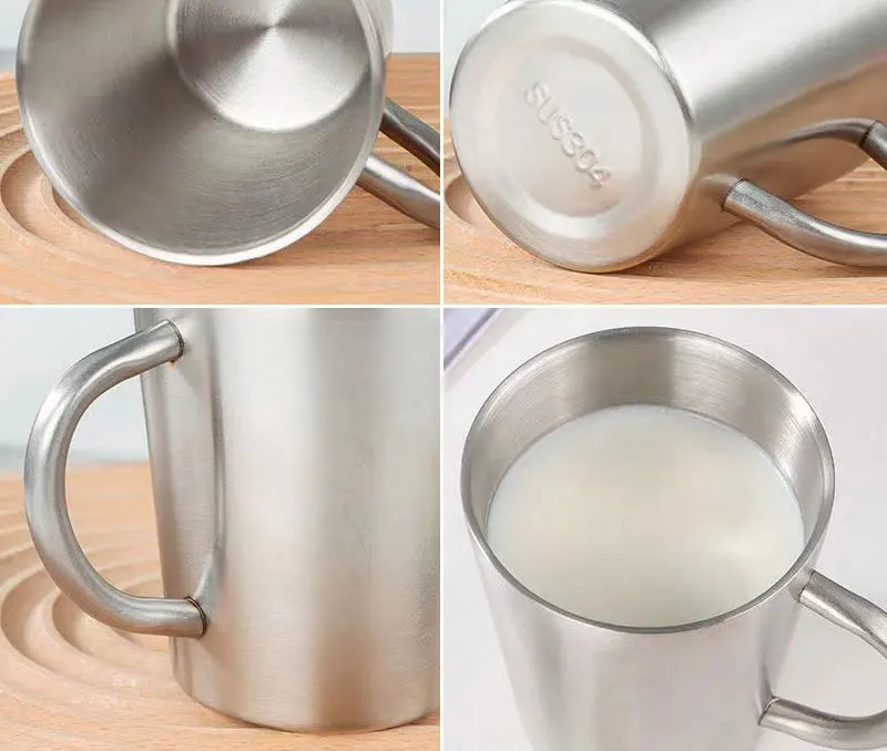 304 Edelstahl Doppelwandiger Kreativer Wasserbecher Kaffee-Reisebecher Verbrühungssicher Sturzsicher Bierbecher Trinkgeschirr – Detail 10