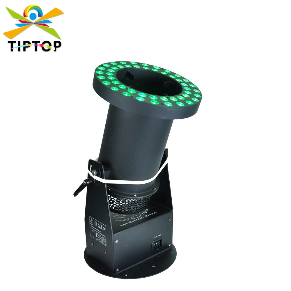 

Бесплатная доставка DMX Led Confetti Blower Machine 48x3W RGB 3 в 1 Конфетти для сцены Cannon DMX512 управление 2 канала специальный эффект