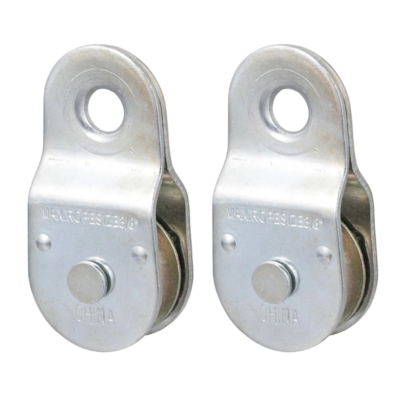 2Pcs Hanging Pulleys Rehabilitation Training Equipment Pulling Pulley Stainless Dropship